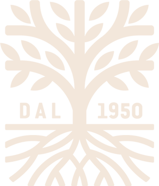 Il simbolo dell'albero UNICA GHEDA con la scritta Dal 1950